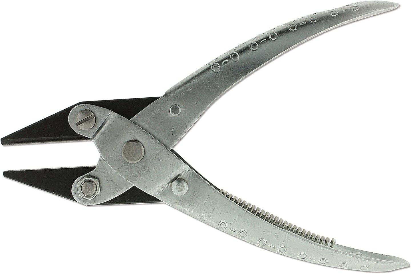 The Beadsmith Chain Nose Parallel Pliers with Spring, Flat Grip for Jewelry Making, Wirework & Repair