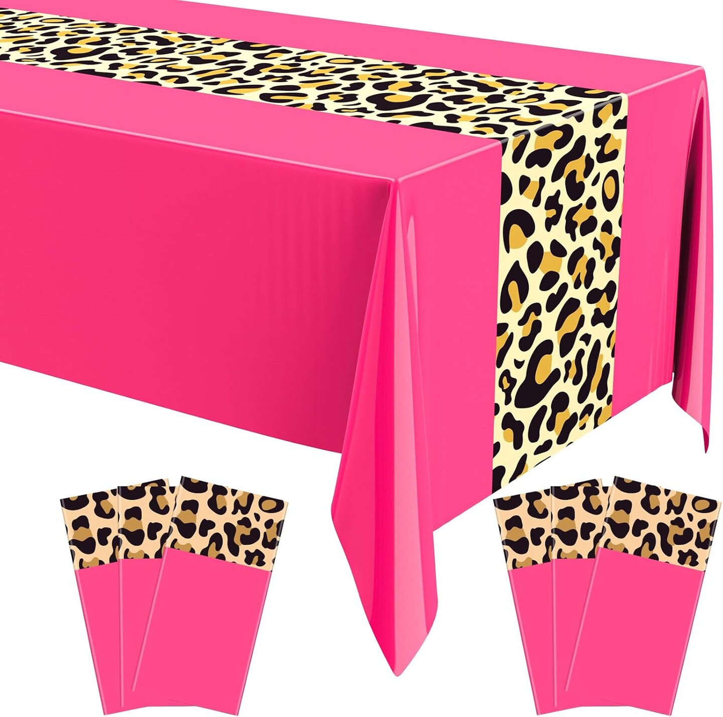 Leopard Print Tablecloth 54 x 108&#x27;&#x27;