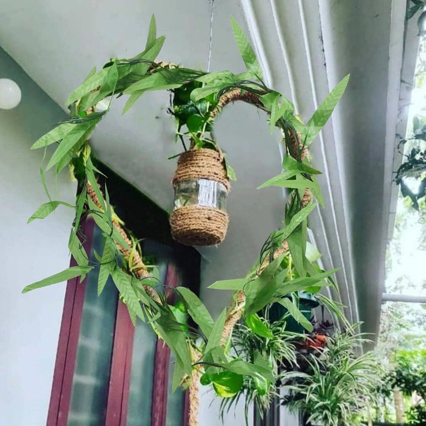 100pcs 600 ft Artificial Ivy Garland Fake Hanging Greenery Vines for Room Decor