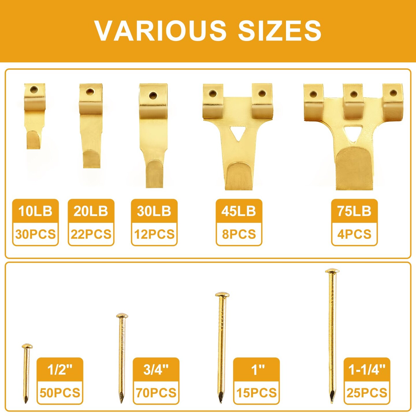 303Pcs Picture Hanging Kit, Picture Hangers Assorted Kit With Heavy Duty Wall Hooks, Sawtooth, Picture Wire, D Rings, Hardware Nails, Eye Hooks and Picture Hanging Tool for Frame Canvas Mounting