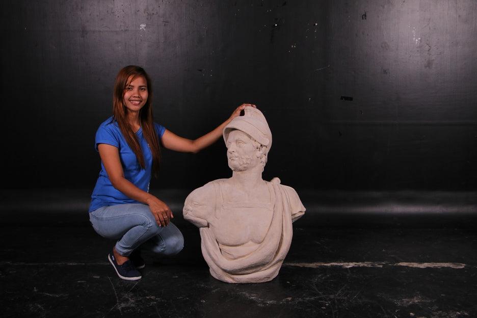 Mars Stone Bust Life Size Statue