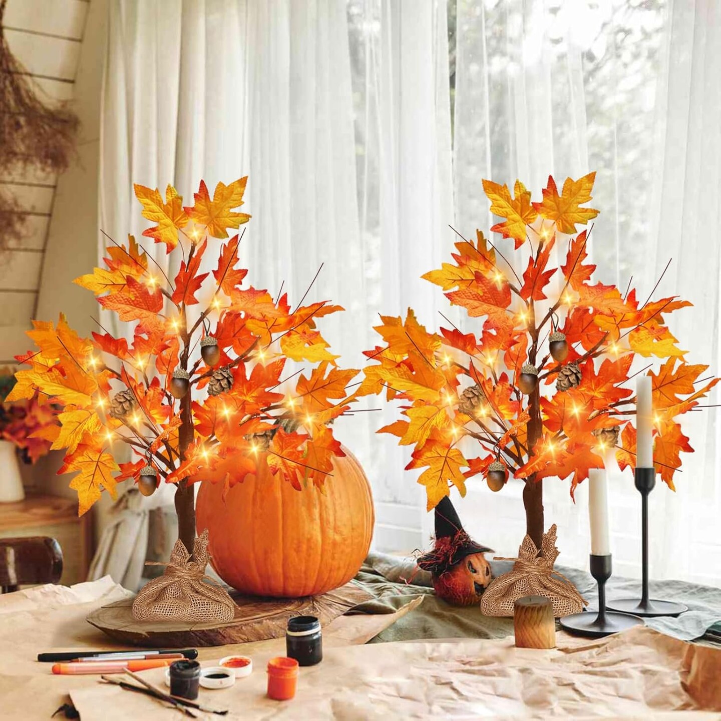 Thanksgiving Decorations Table Indoor Harvest Autumn Decor