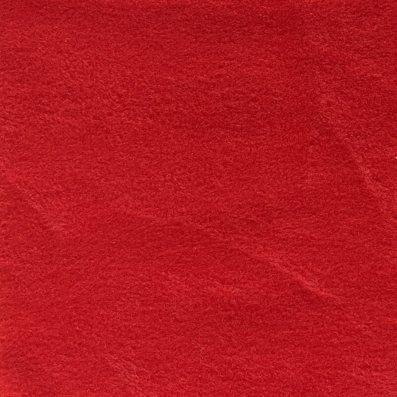 Solid Red Anti-Pill Fleece Fabric (Medium Weight) | By The Yard