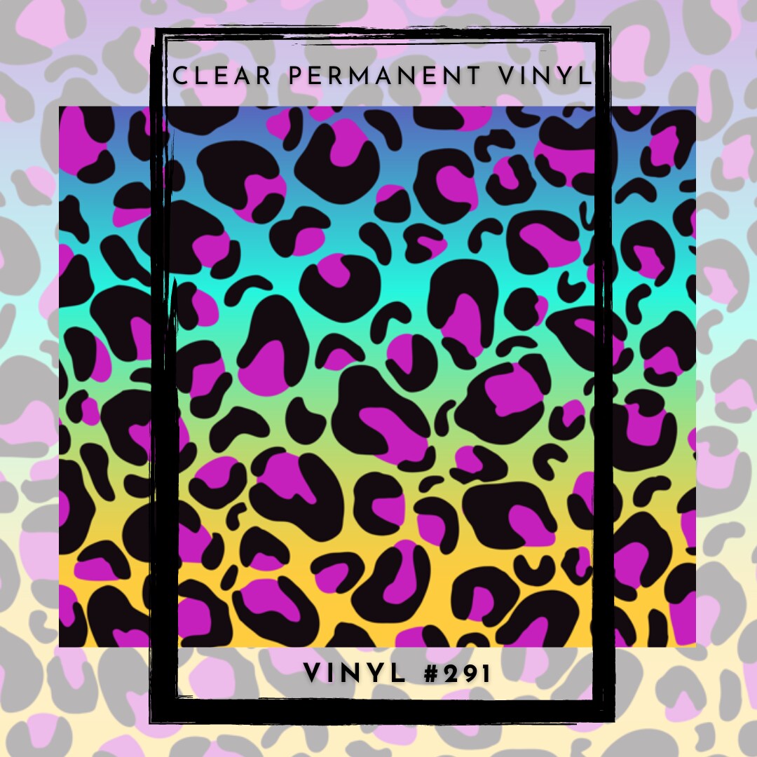 #291 CLEAR Wild Side 12x12 Pattern Vinyl