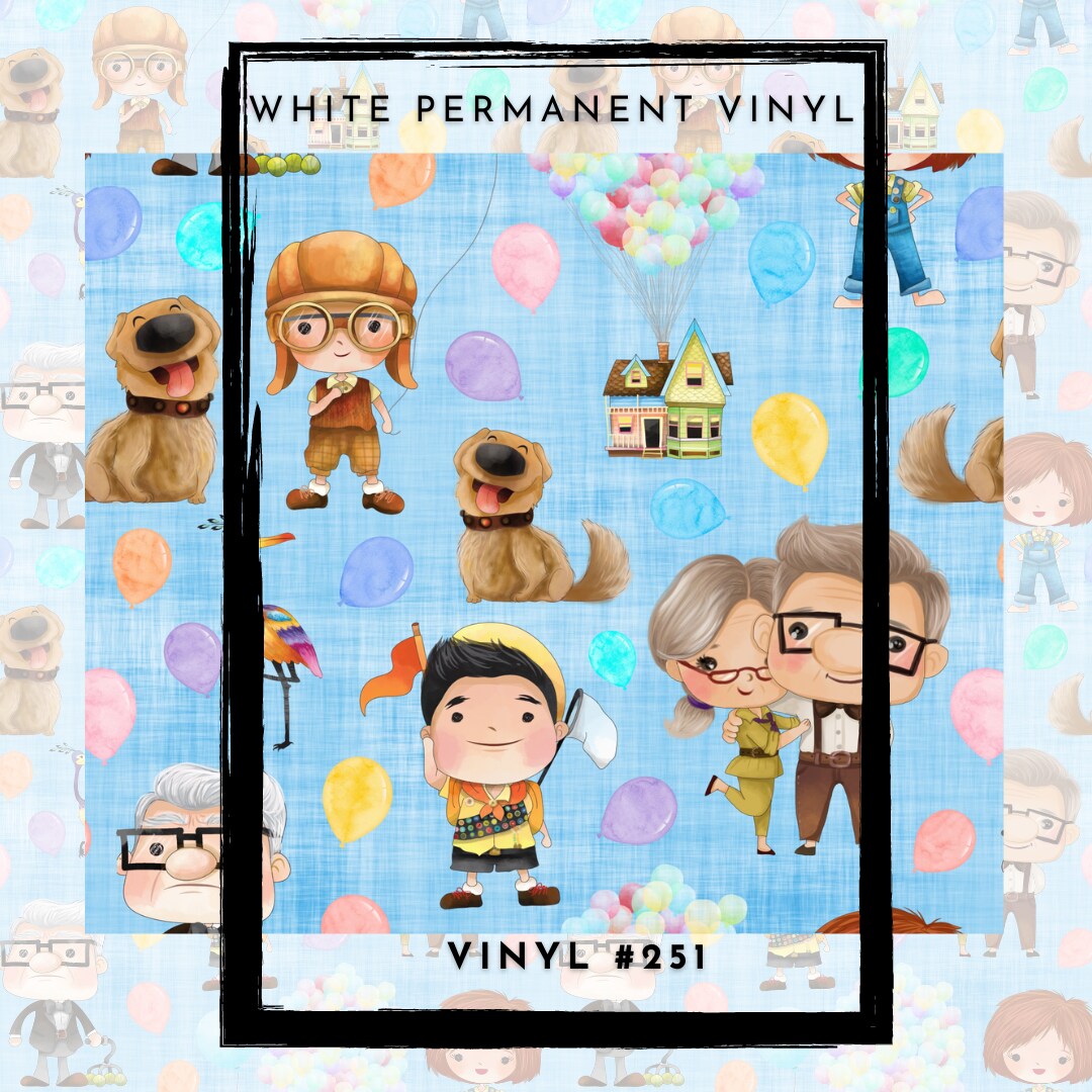 #251 Cute Characters 12x12 Pattern Vinyl