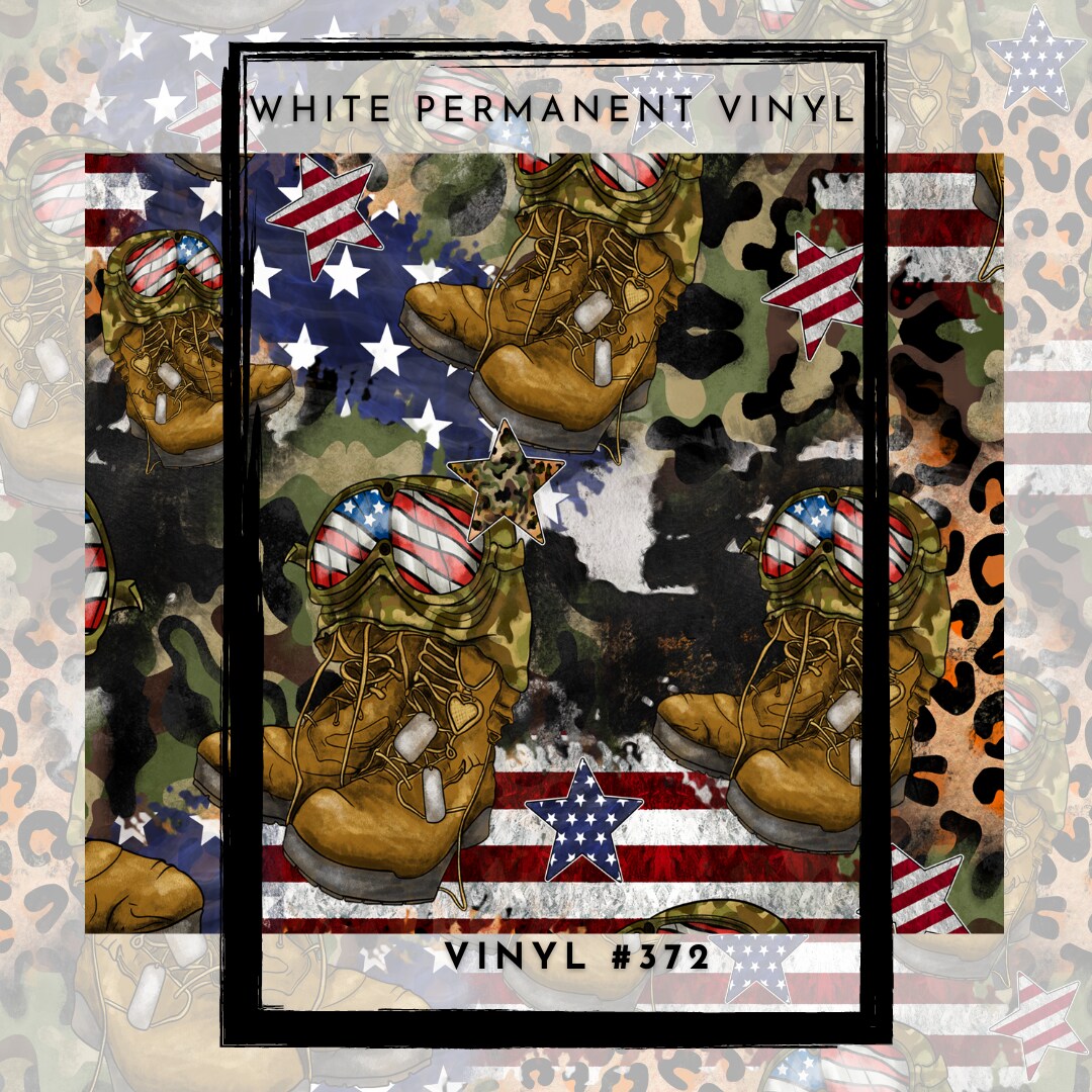 #372 Army Pattern 12x12 Pattern Vinyl