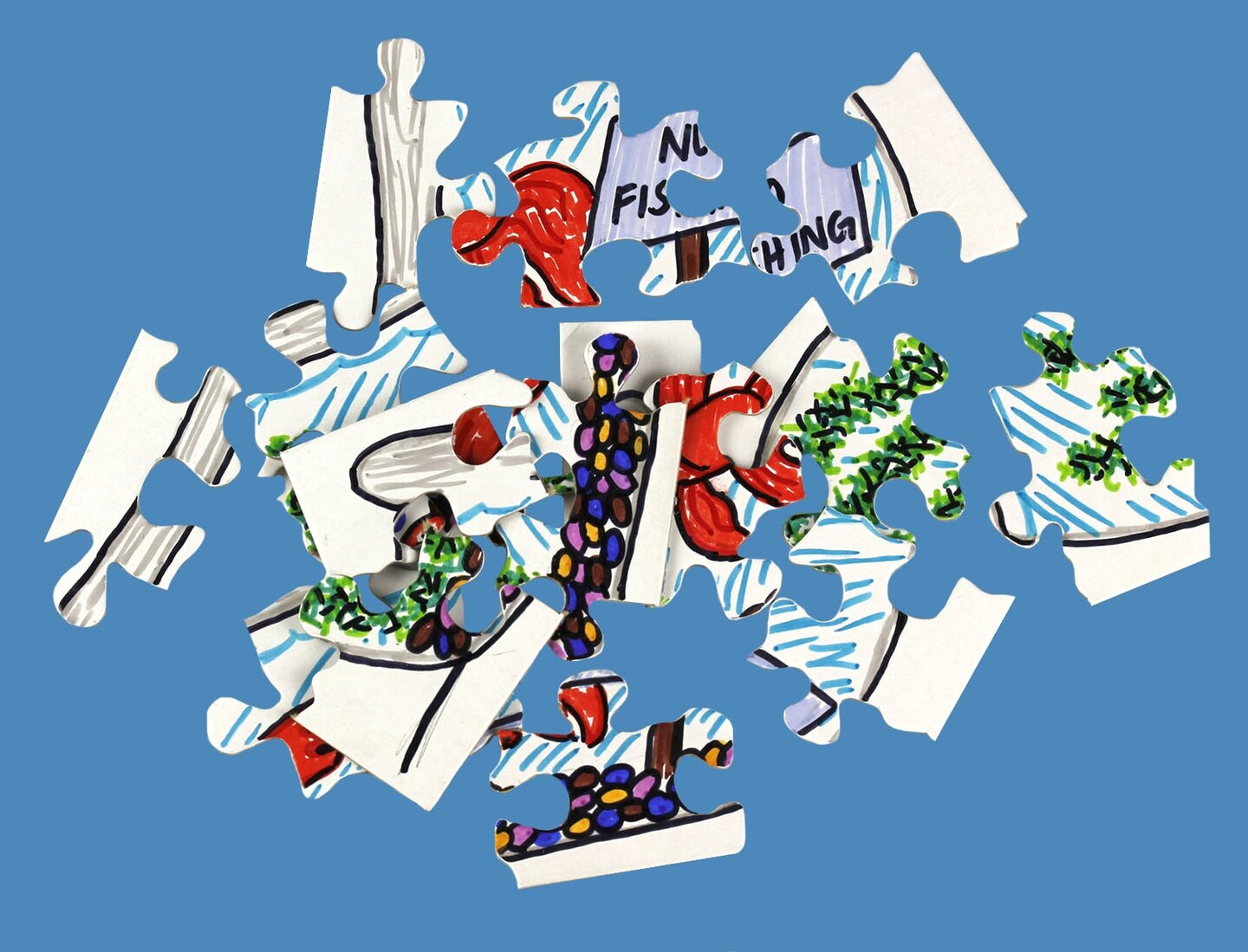 Hygloss Compoz-A-Puzzle Blank Jigsaw Puzzle 4"X5.5" 24/Pkg-16 Pieces