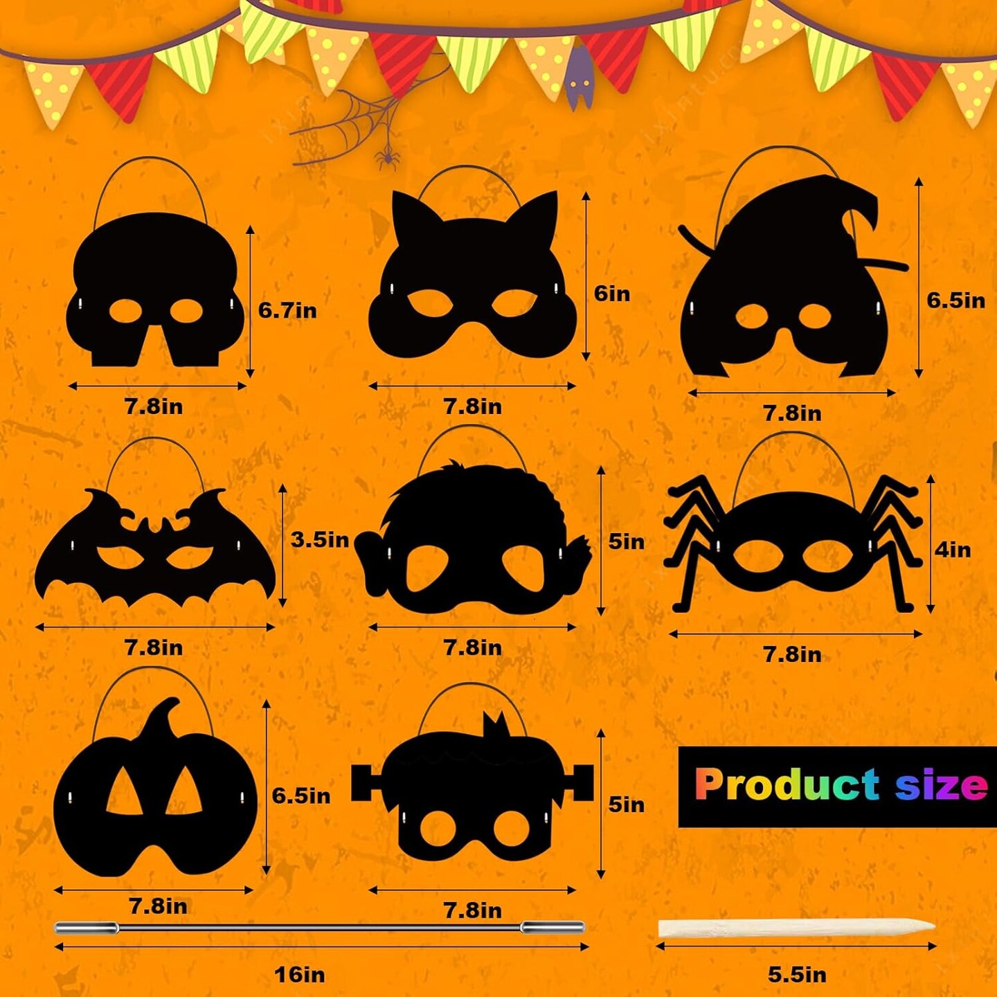 Halloween Basket Goodie Bag Stuffer Fillers for Kids