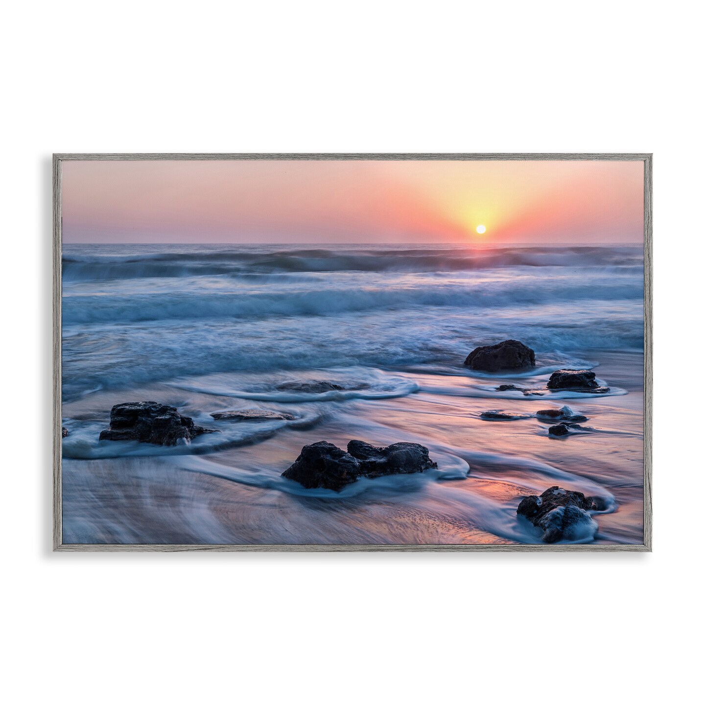 Stupell Industries Life Always Changes Seascape Framed Giclee, design by Jon Evan
