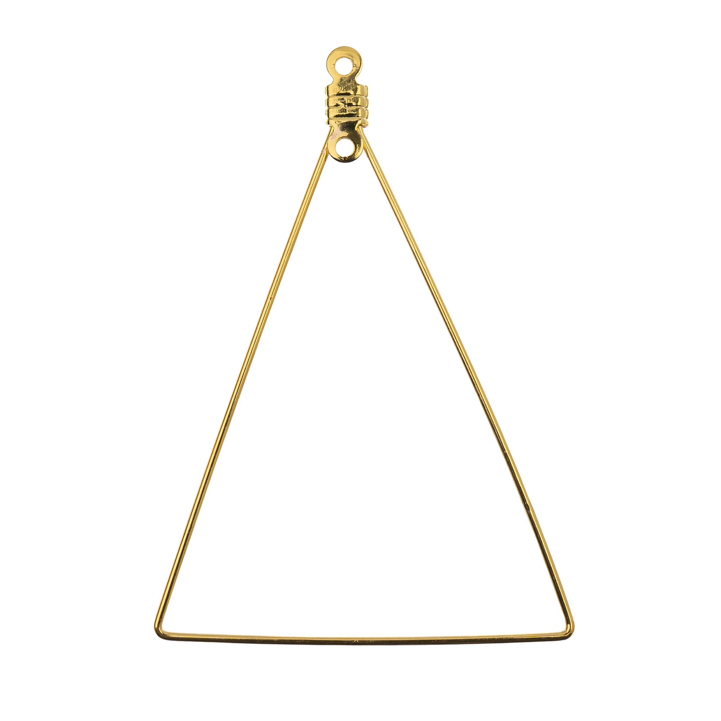 John Bead 35x49mm Triangle Shape Earring Must Have Findings, 8pcs