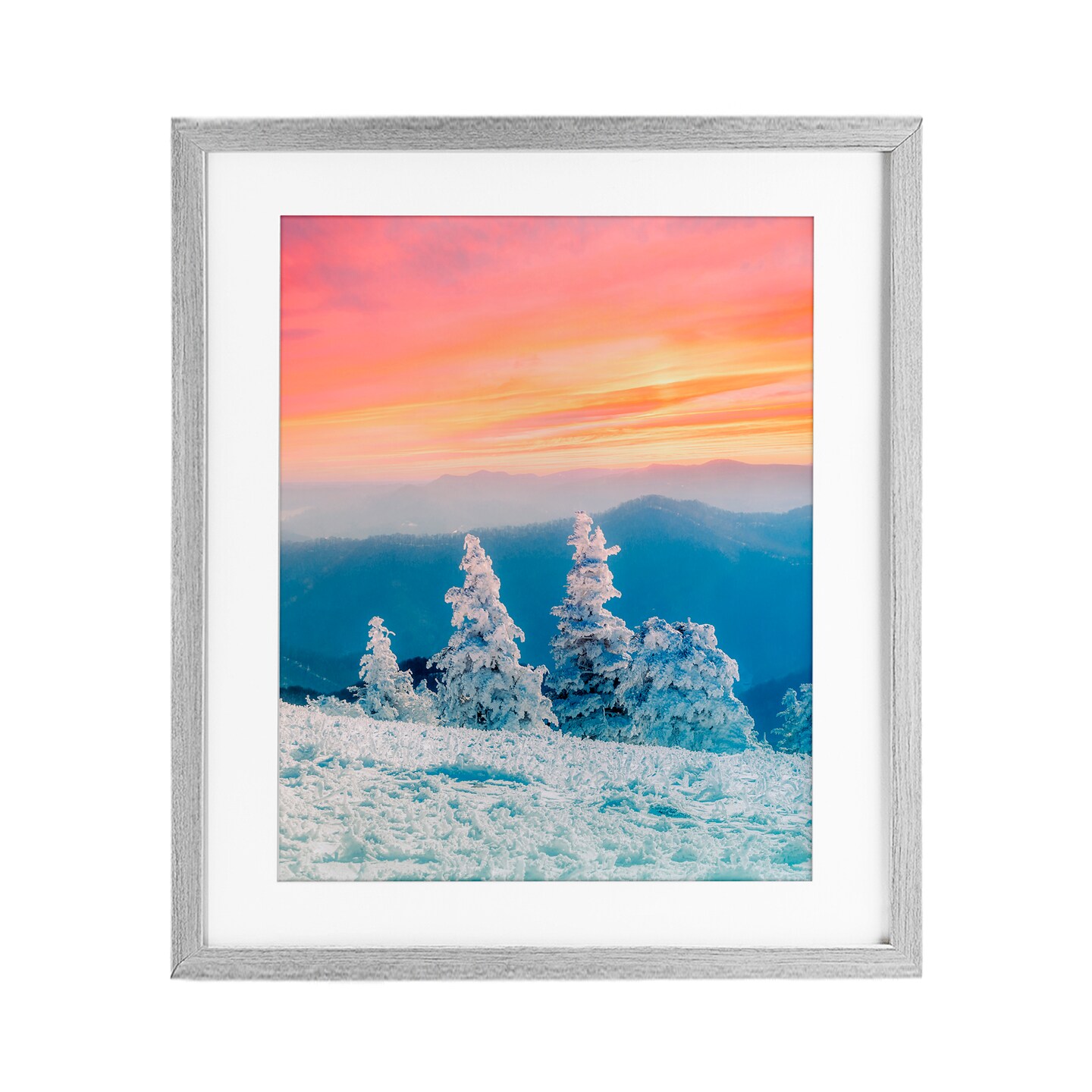 Stupell Industries Fire And Ice Sunset Framed Print Under Glass, design by Jared Kreiss