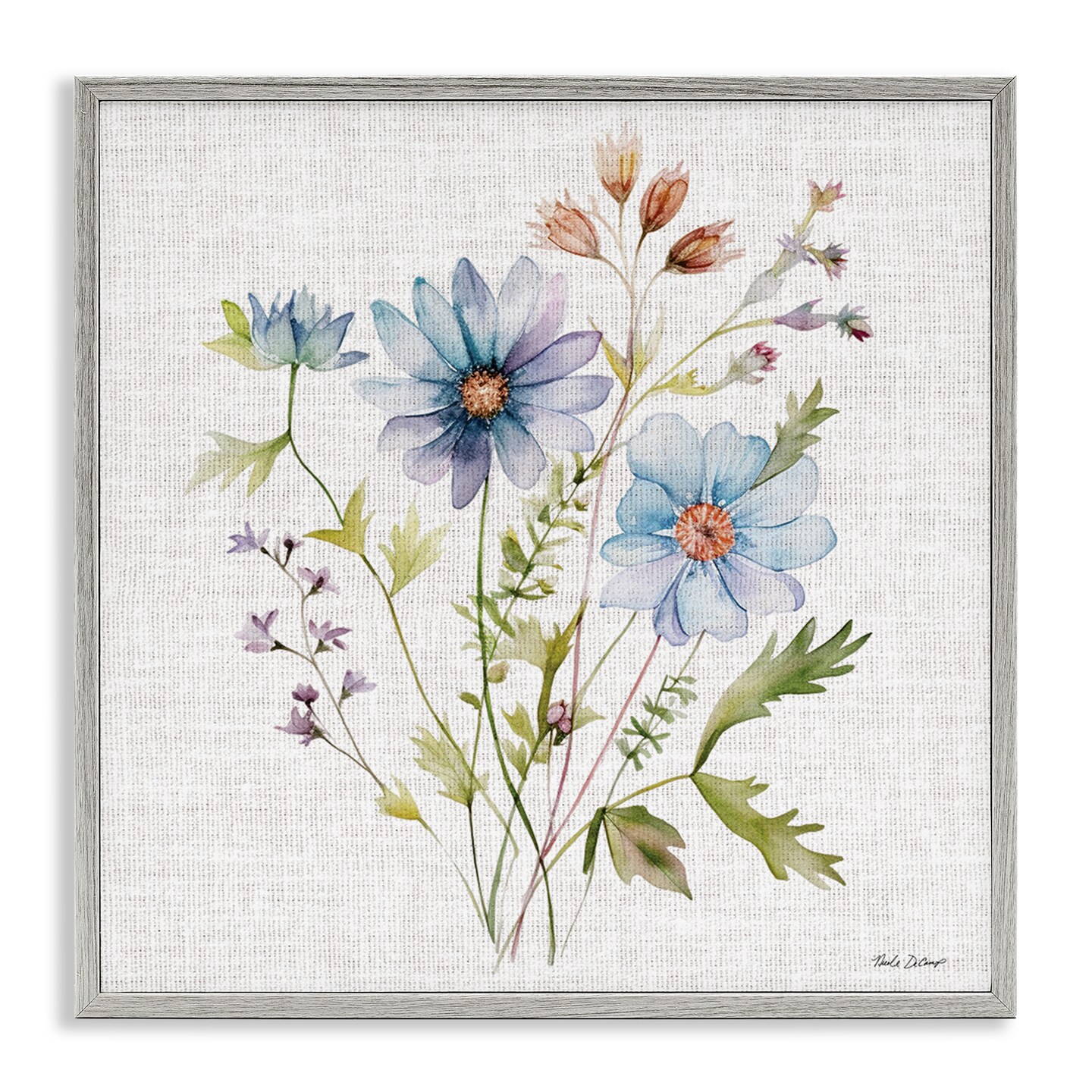 Stupell Industries Wild Floral Botanical Bundle Framed Giclee, design by Nicole DeCamp