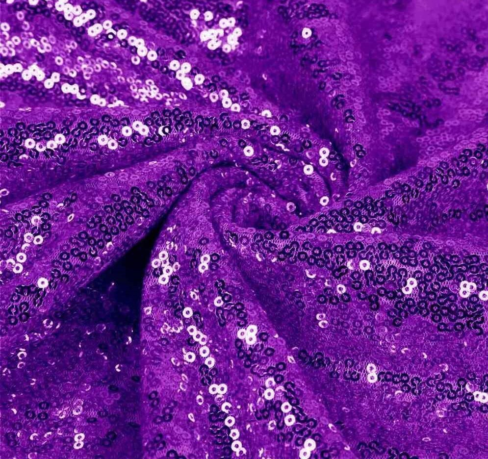 1 Yard Shimmering Sequin Fabric Stretch Mesh 54 Inch Width for Dresses & Decor