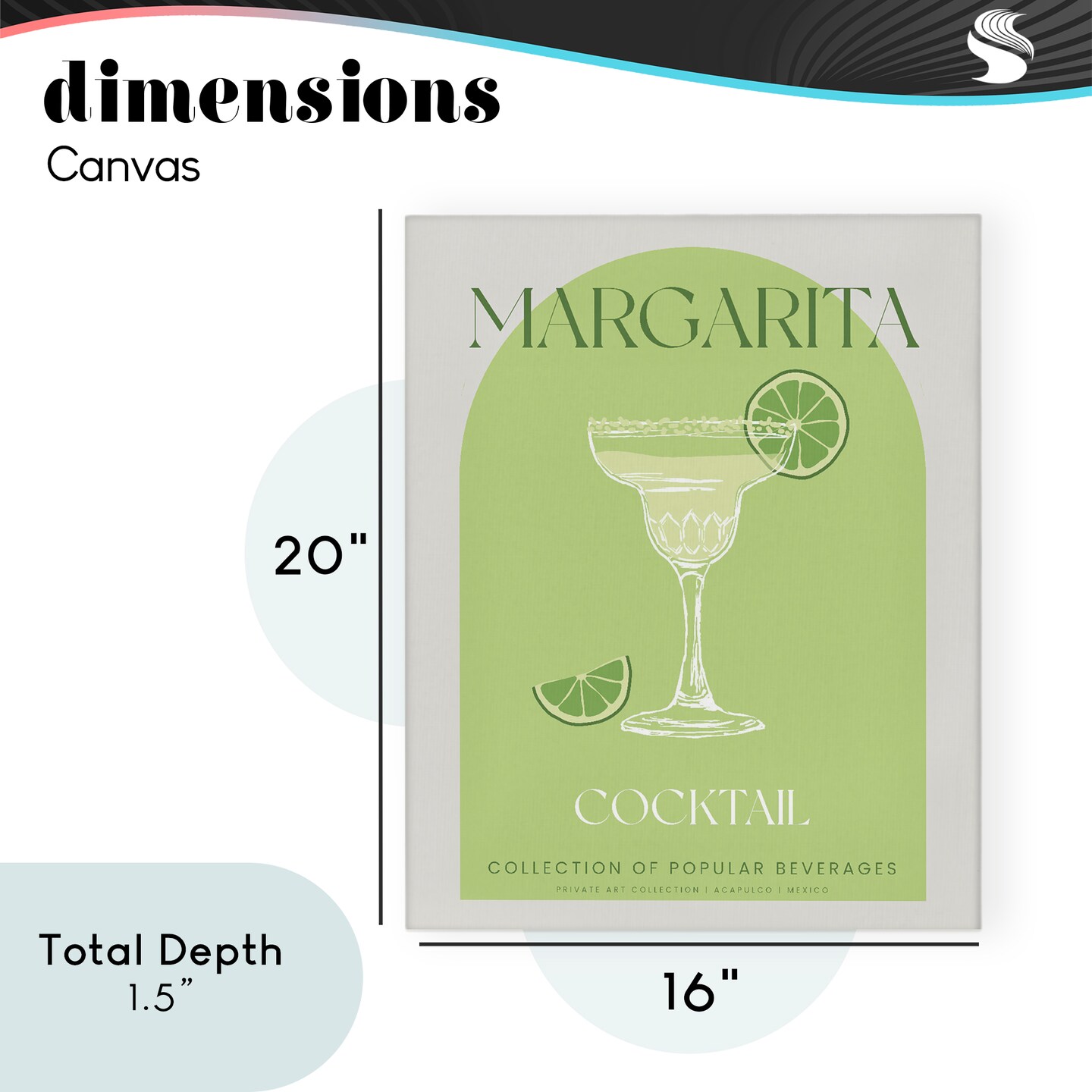 Stupell Industries Stylish Retro Margarita Canvas, design by Lil' Rue