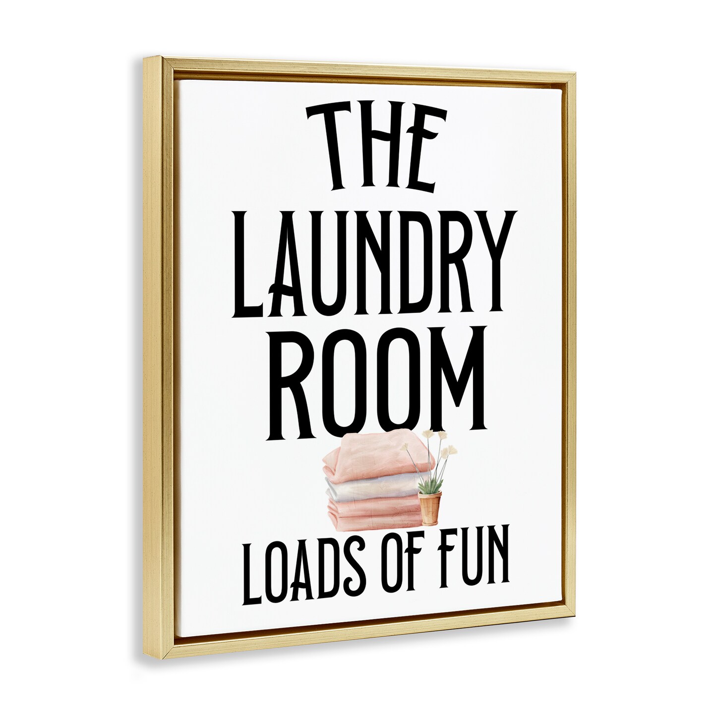 Stupell Industries Laundry Room Fun Minimal Floating Frame, design by Kim Allen