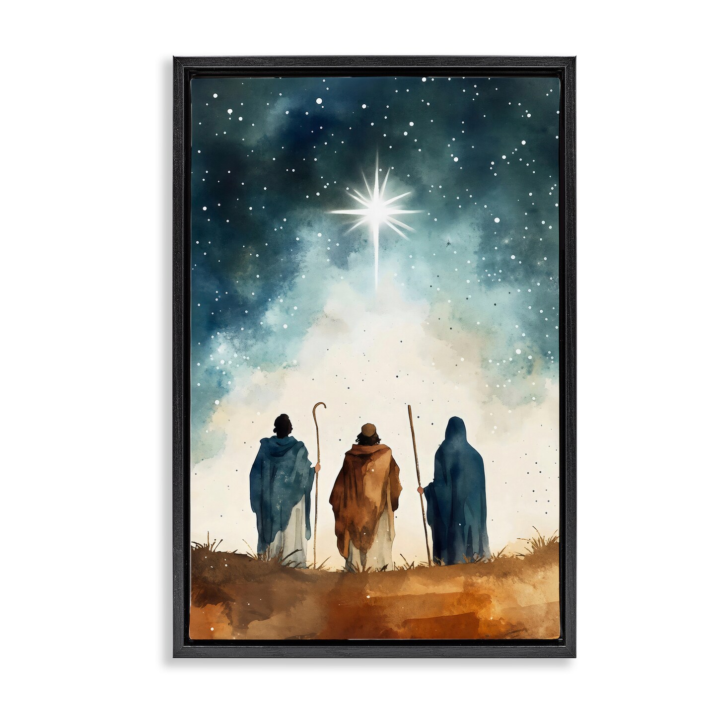 Stupell Industries Guided Wisdom Shepherds Floating Frame, design by Petal Prints Design