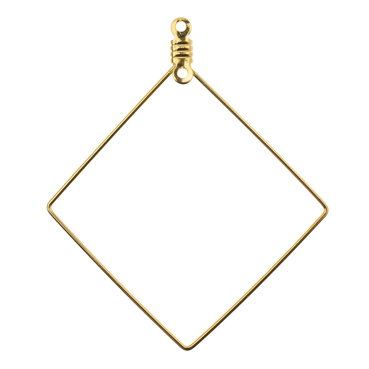 John Bead 40x46mm Diamond Shape Earring Must Have Findings, 8pcs