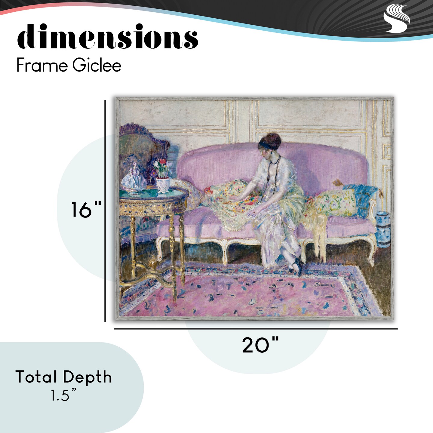 Stupell Industries Woman Seated on Sofa Framed Giclee, design by Wild Apple Portfolio