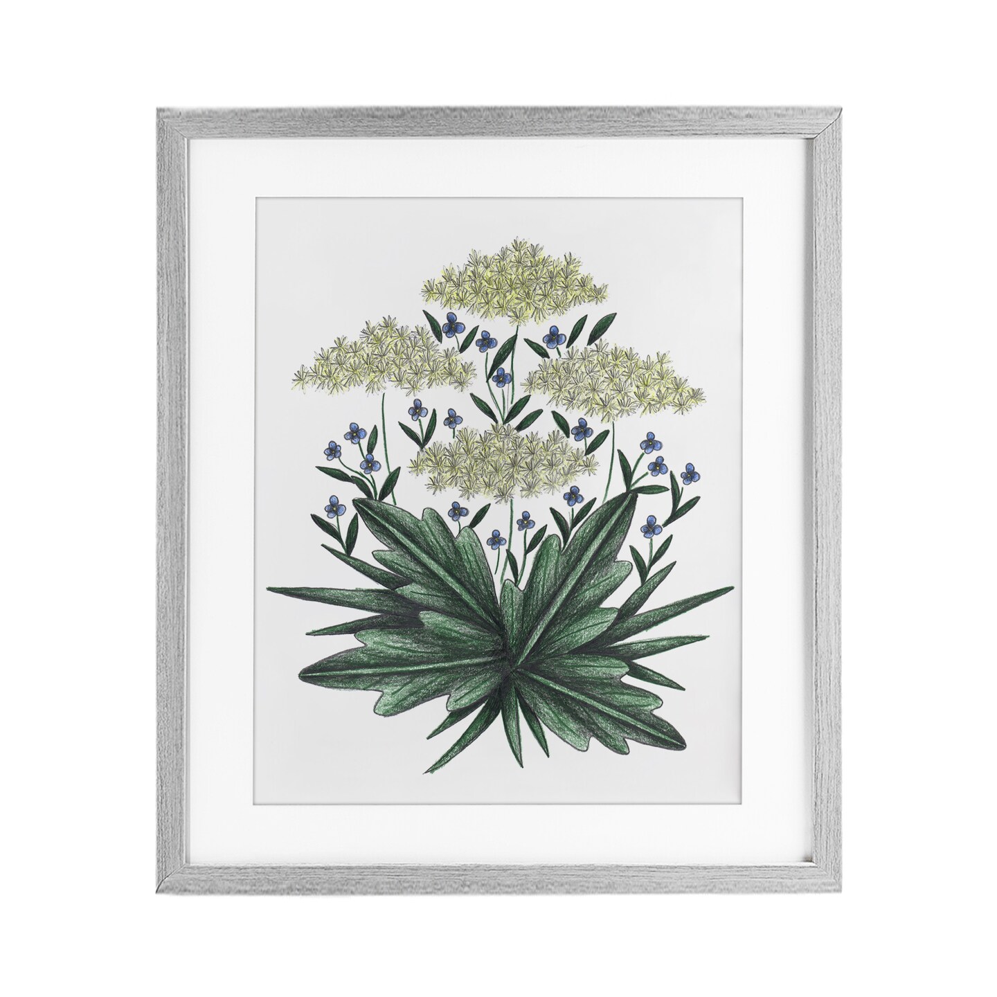 Stupell Industries New Roots Vintage Sketch Framed Print Under Glass, design by Cecilia Battaini