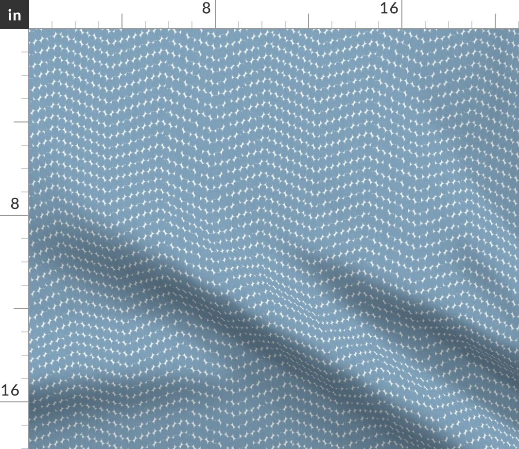 Abstract Geometric Chevron Shapes Waves Simple Monochrome Texture Minimalist Wavy Blue Small Scale Faux Texture Blue And White Contemporary Custom Printed Fabric by Spoonflower Various Fabrics by the Yard or Fat Quarter