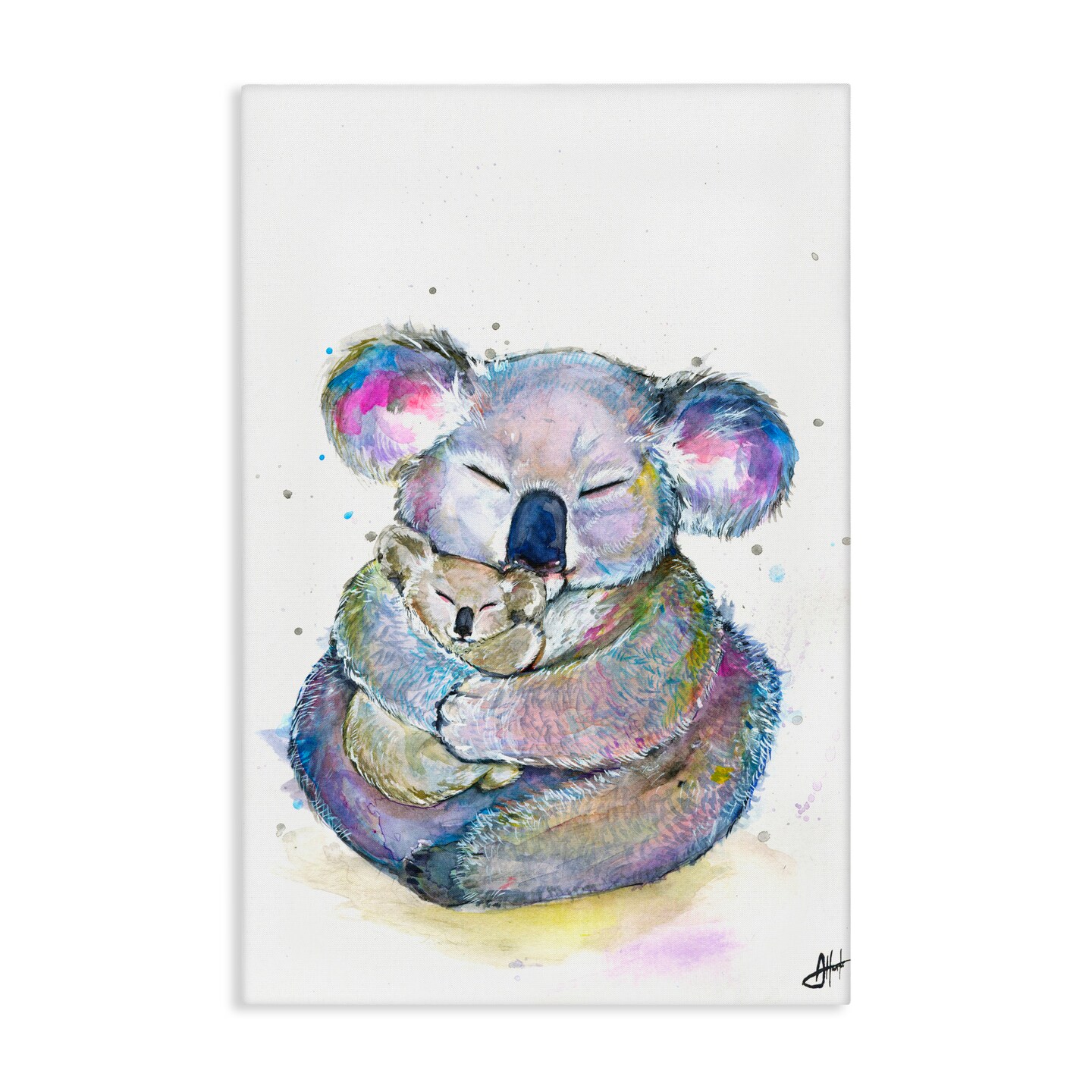 Stupell Industries Cuddly Koalas Wildlife Canvas, design by Marc Allante