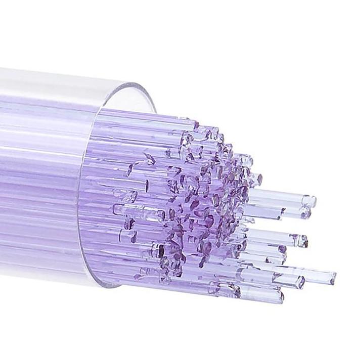 Bullseye Stringers Approx. 1MM.DIA.x17.75"L. Neo-Lavender Transparent 90 COE.
