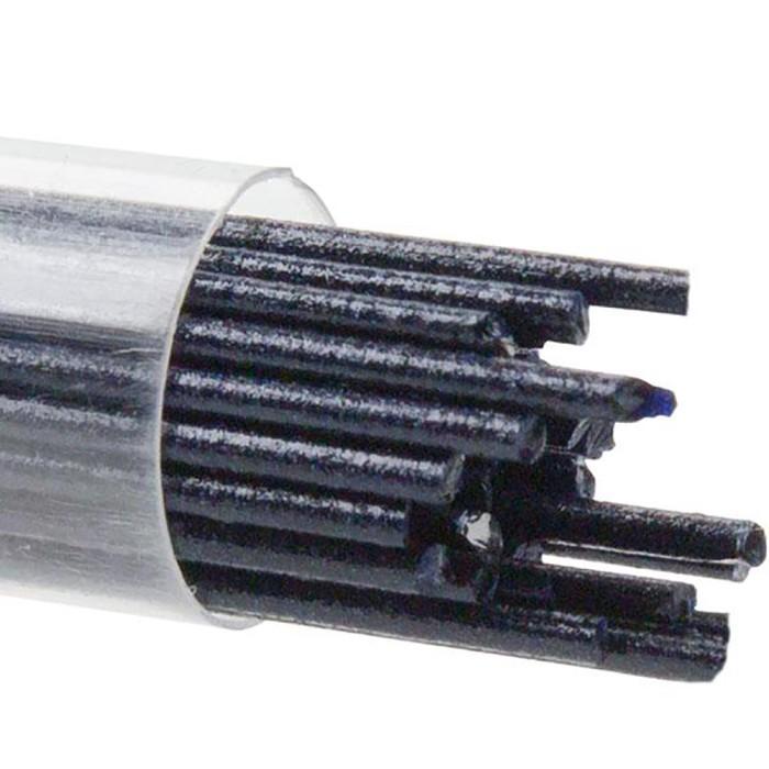 Bullseye Stringers Approx. 2MM.DIA.x17.75"L. Aventurine Blue Transparent 90 COE.