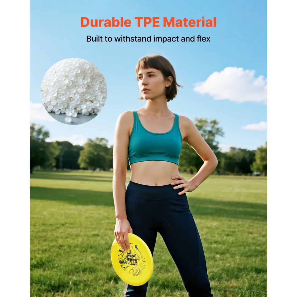 Professional Disc Golf Set 3 Premium TPE Discs Driver Mid Range and Putter Durable Outdoor Flying Disc Game