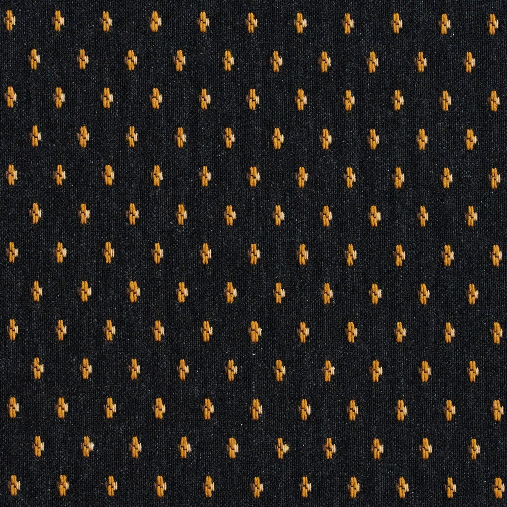 Espresso Dot - Black Small Scale Upholstery Fabric 54 Inches"
