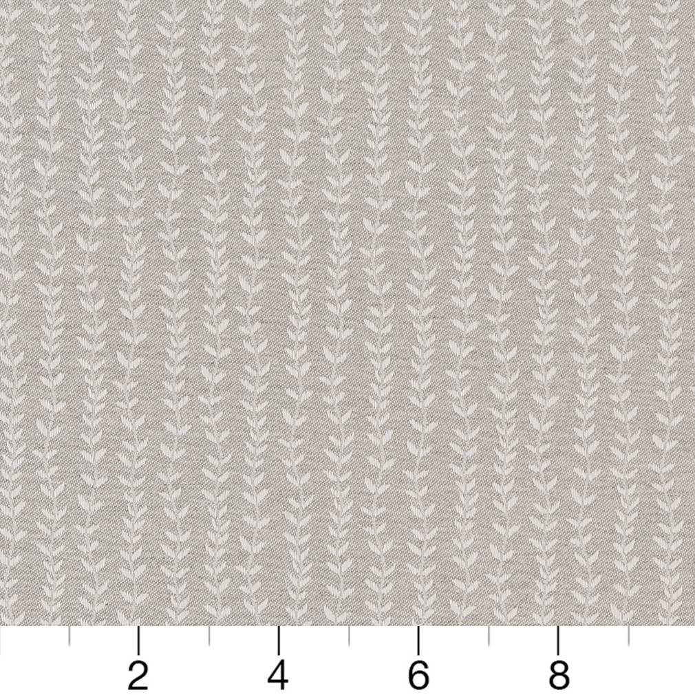 Cloud Vine - Grey & Silver Leaves,Small Scale Upholstery Fabric 54 Inches"