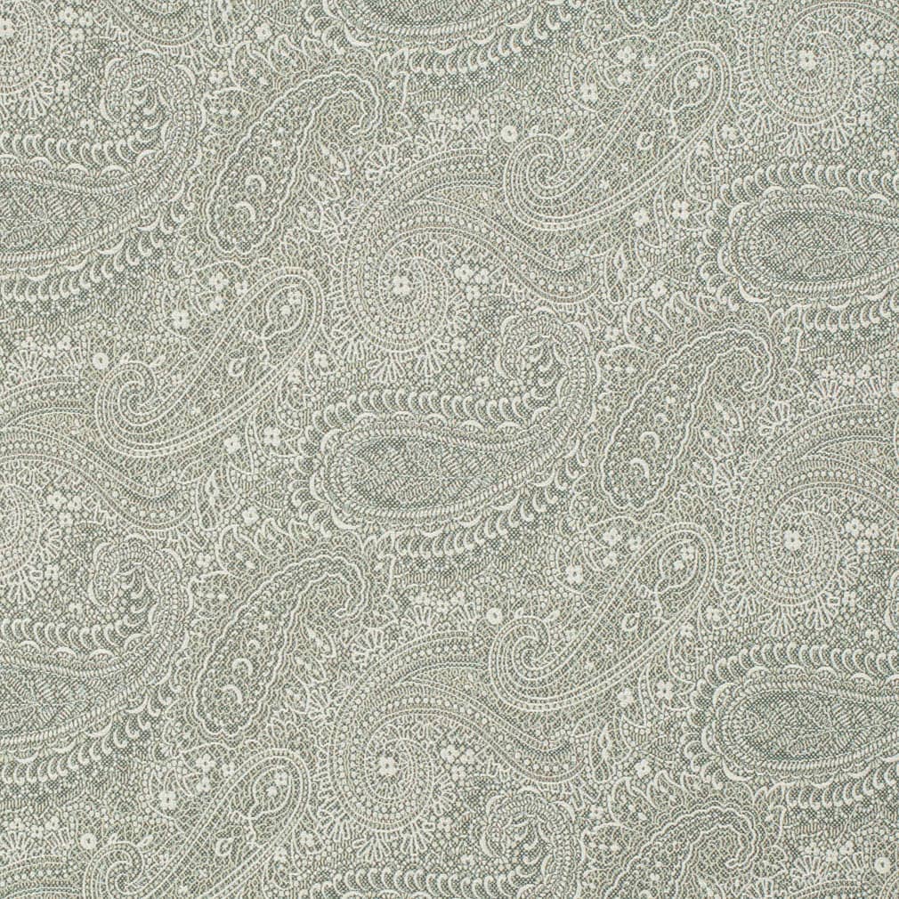 Aqua Grove - Aqua & Teal Paisley Upholstery Fabric 54 Inches"