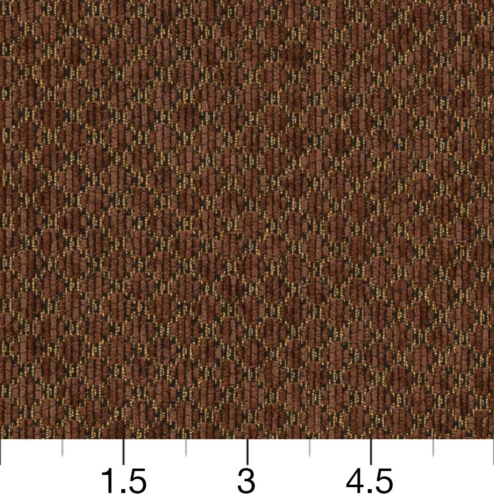 SIENNA - Brown Diamond, Small Scale Upholstery Fabric 54 Inches"