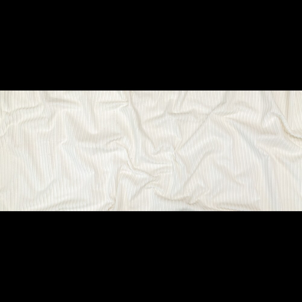 1 Yard White Striped Pile Rayon Velvet Fabric for Dresses Jackets Skirts