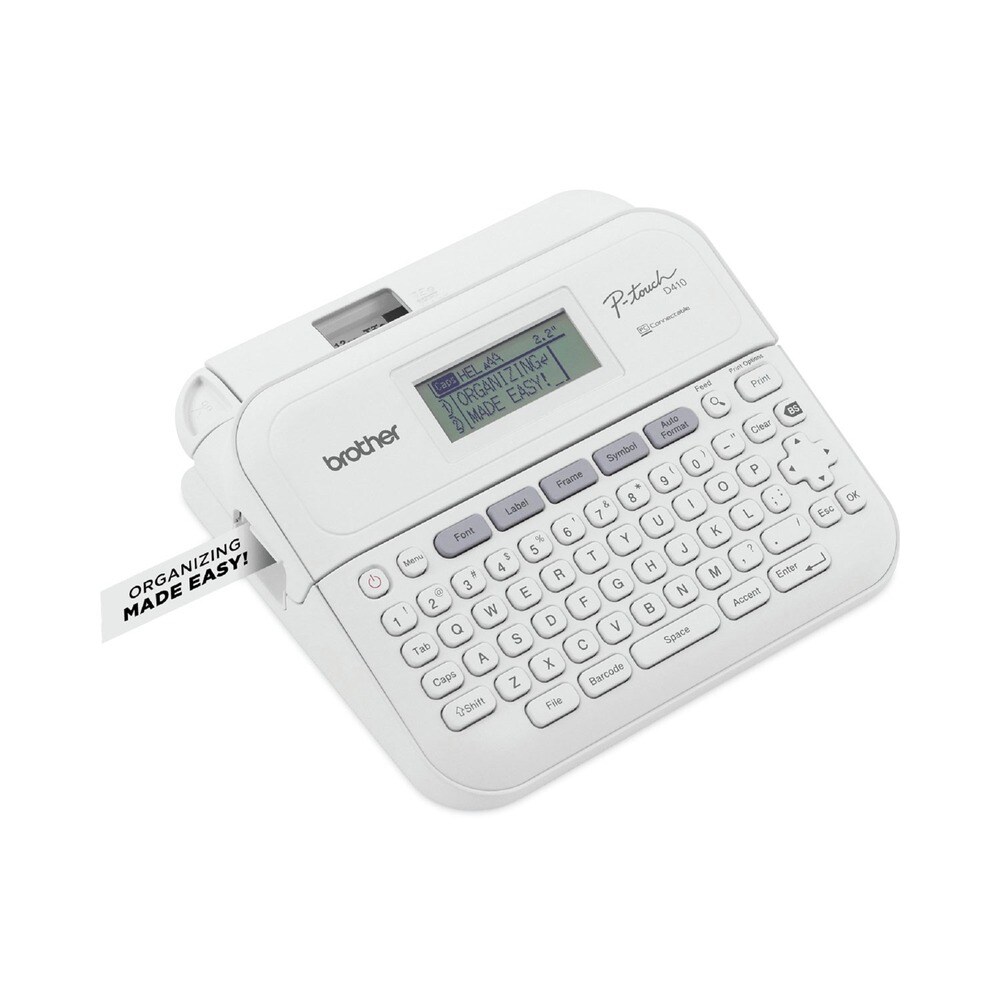 Brother P-Touch P-Touch PT-D410 8.9 in. x 3.9 in. x 12.3 in. 20 mm/s Advanced Connected Label Maker