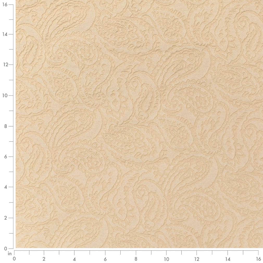 Cream Paisley - Beige & Taupe Paisley Upholstery Fabric 54 Inches"