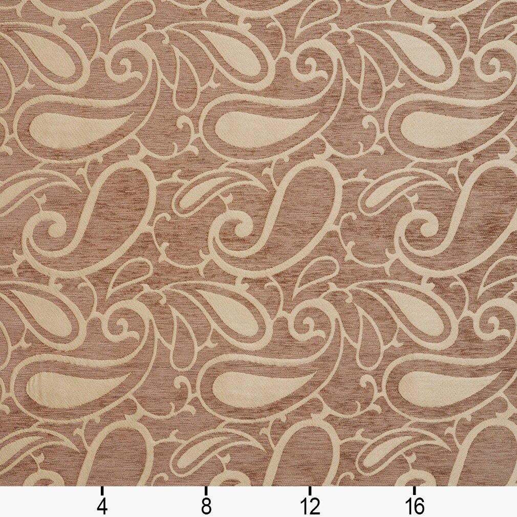 Upholstery Fabric - Brown Paisley Upholstery Fabric 54 Inches"