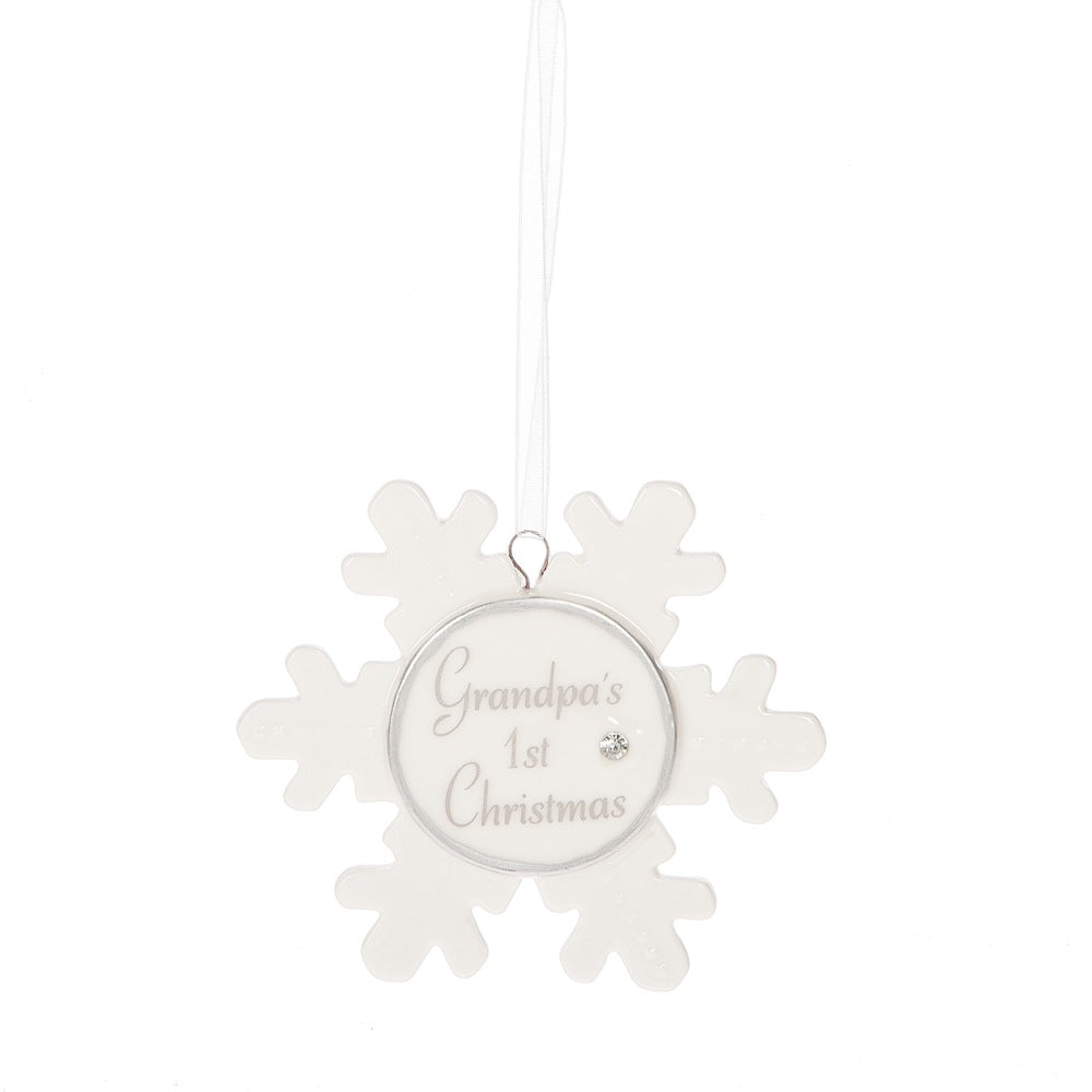 Grandpa&#x27;s 1st Christmas Snowflake Ornament.