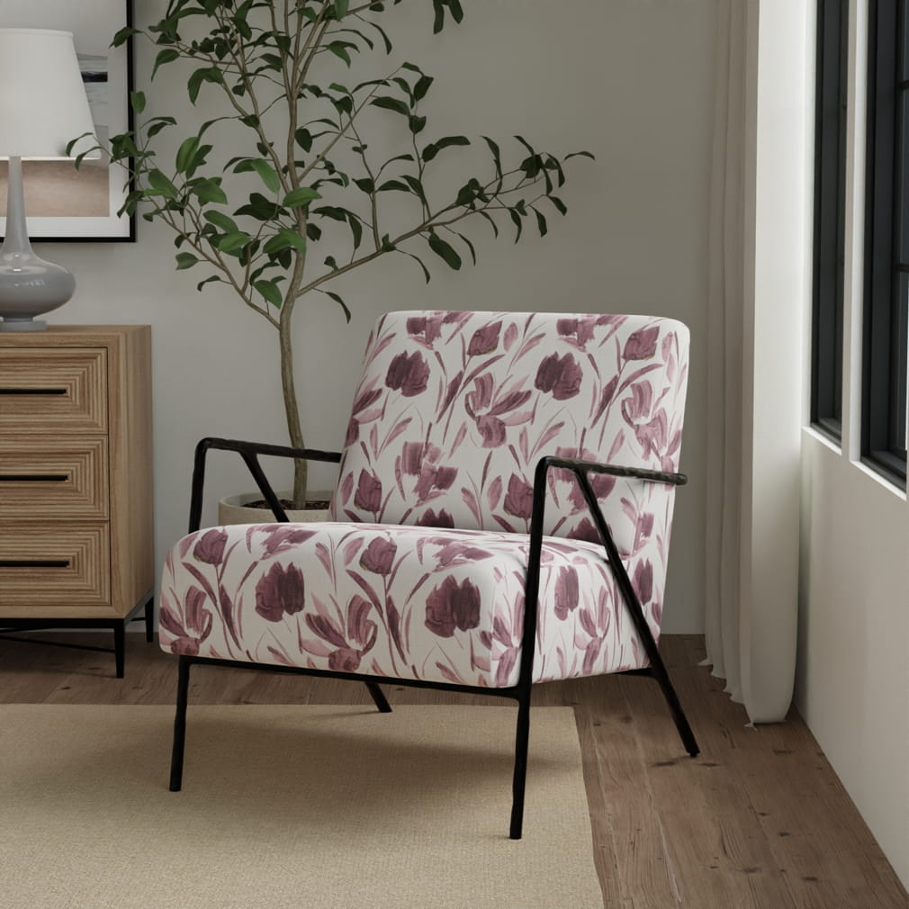 Upholstery Fabric - Purple Abstract & Geometric,Floral Upholstery Fabric 54 Inches"