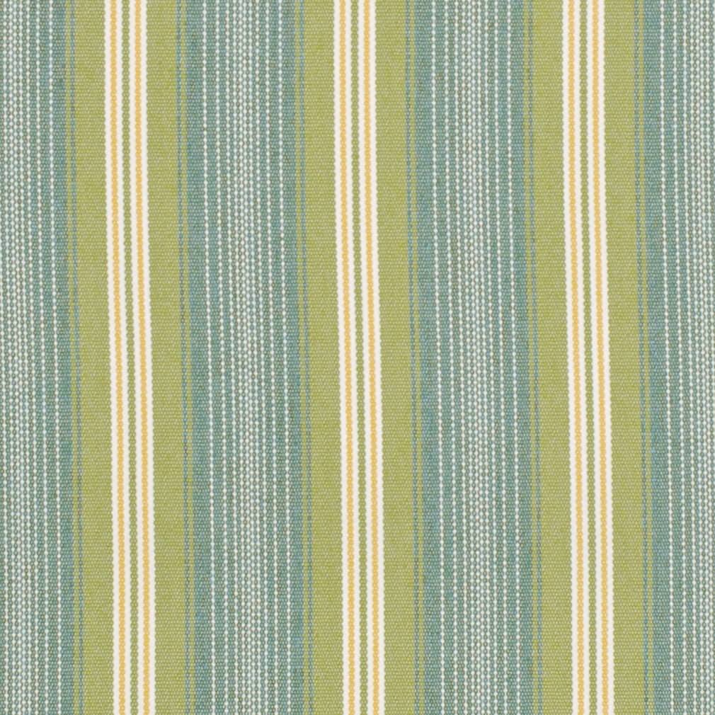 Parrot - Aqua & Teal,Green Stripe Upholstery Fabric 54 Inches"