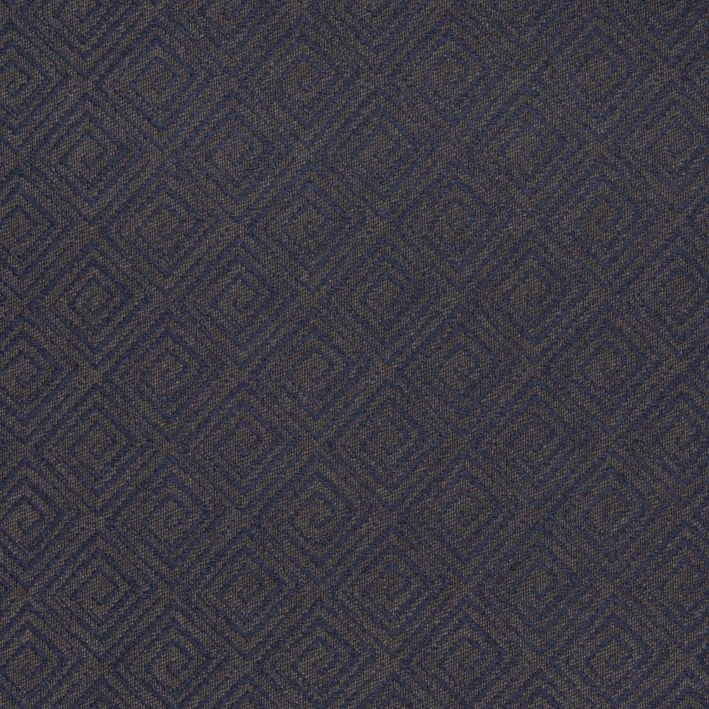 Indigo - Blue Abstract &#x26; Geometric,Greek Key Upholstery Fabric 54 Inches&#x22;