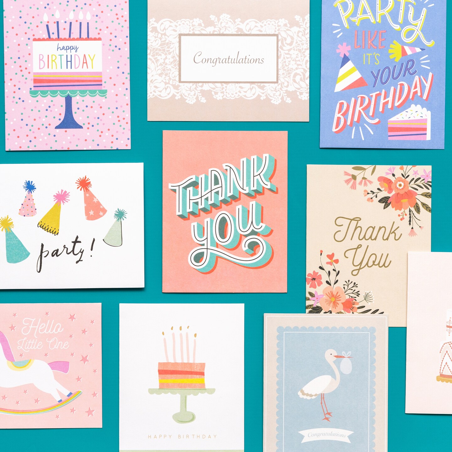 American Crafts Cards W/Envelopes 4.25"X5.5" 40/Box-Blank - All Occasion