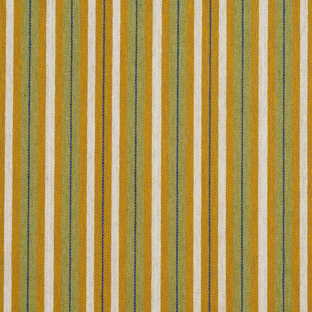 Spring Stripe - Gold & Yellow,Green Stripe Upholstery Fabric 54 Inches"