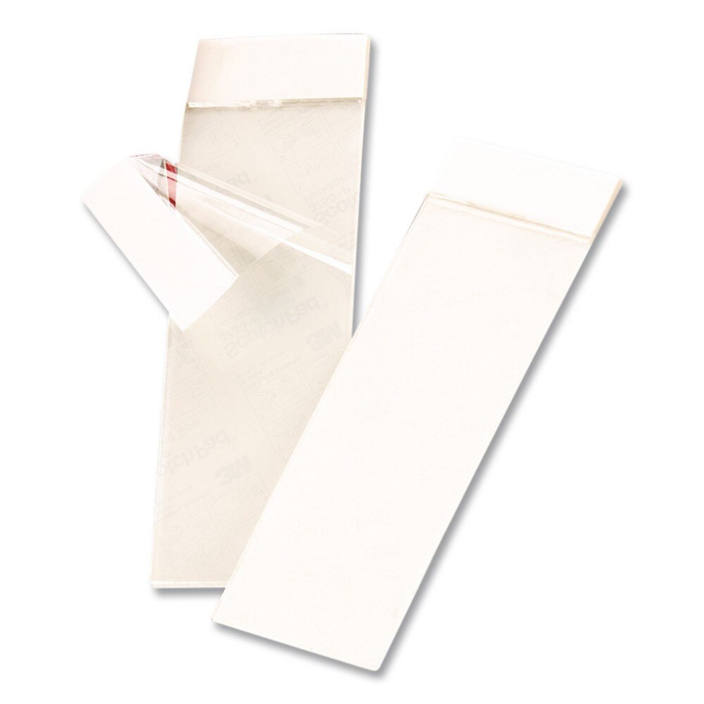 Scotch 2 in. x 6 in. Envelope/Package Sealing Tape Strips - Clear (50/Pack)