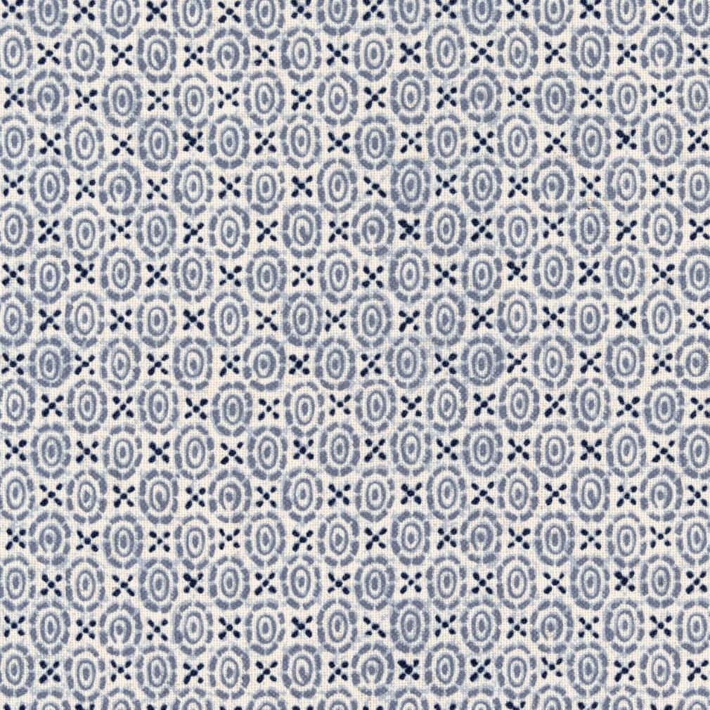 Cornflower - Blue Abstract & Geometric,Small Scale Upholstery Fabric 54 Inches"