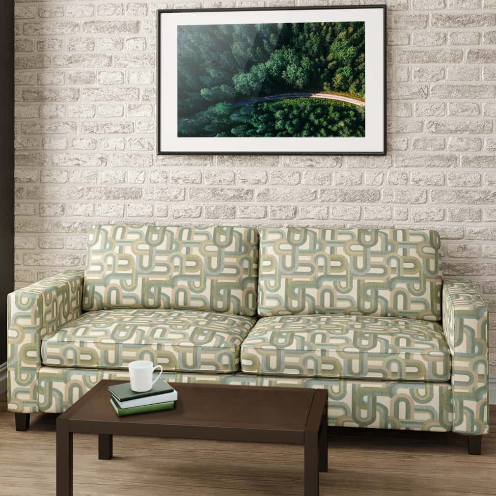 Upholstery Fabric - Green Abstract & Geometric Upholstery Fabric 54 Inches"