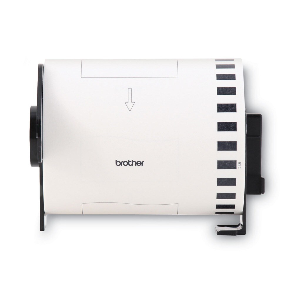 Brother P-Touch DK2246 4.07 in. x 100 ft. Label Tape - Black on White