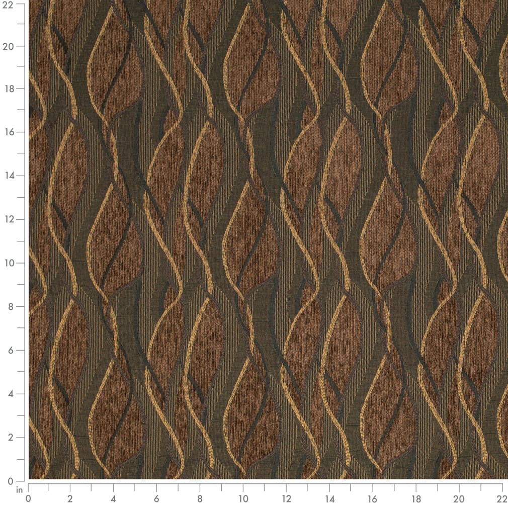 Sable - Brown Abstract Geometric Upholstery Fabric 54 Inches"