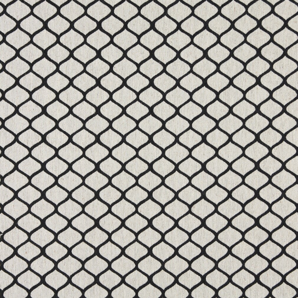 Upholstery Fabric - Black Abstract & Geometric Upholstery Fabric 54 Inches"