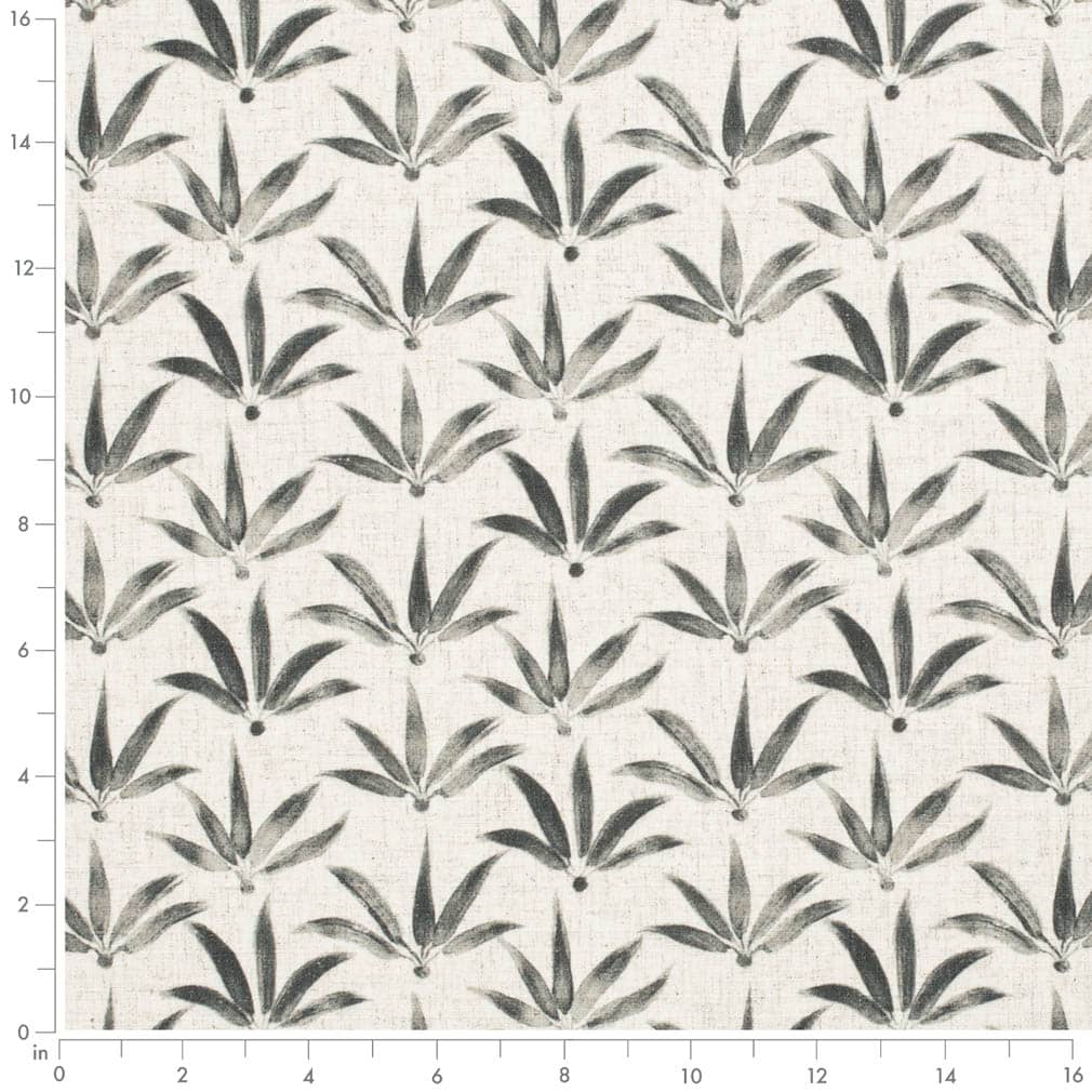 Upholstery Fabric - Black,Grey & Silver Abstract & Geometric,Leaves Upholstery Fabric 54 Inches"