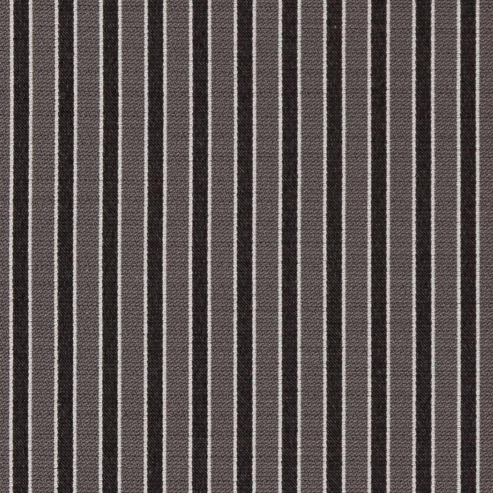 Charcoal Stripe - Grey & Silver Small Scale,Stripe Upholstery Fabric 54 Inches"